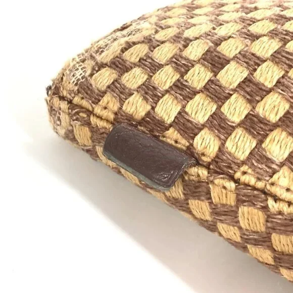 HERMES Panier Bus PM Bag Tote Bag Beach bag Hand Bag linen Beige/Brown